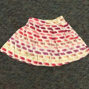 Pink paint swatch a line skirt